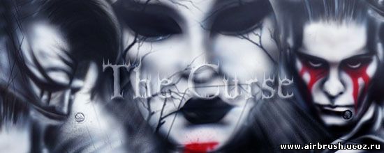 The Curse - Аэрография на гитаре